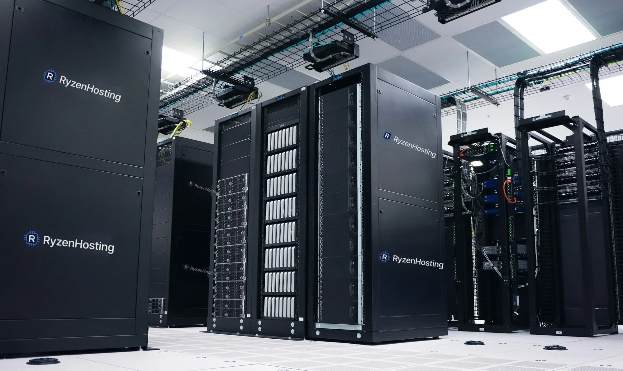 RyzenHosting data center rack hall